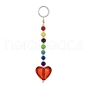Heart Acrylic Keychains HJEW-JM01373-4