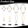 Unicraftale 80Pcs 4 Styles Brass Linking Rings KK-UN0002-92-5