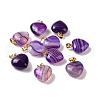 Natural Agate Pendants G-I311-A35-G-3