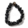 Natural Black Agate Beads Strands G-H295-B01-15-3