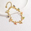 Bohemia Style 304 Stainless Steel Link Chain Bracelets for Women BJEW-M082-01G-03-1