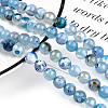 Natural Fire Crackle Agate Beads Strands G-S346-8mm-19-2