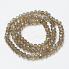 Electroplate Transparent Glass Beads Strands EGLA-A034-T3mm-H10-2
