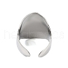 Non-Tarnish 304 Stainless Steel Open Cuff Rings RJEW-C095-05P-3