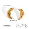Fashionable Stainless Steel Stud Earrings XS8397-4-1
