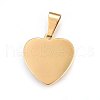 304 Stainless Steel Pendants STAS-P211-11-3
