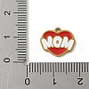 Mother's Day 304 Stainless Steel Enamel Charms STAS-P388-19I-G-3