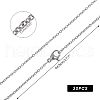 Unicraftale Trendy Unisex 304 Stainless Steel Cable Chain Necklaces STAS-UN0003-39P-3