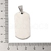 304 Stainless Steel Pendants STAS-C105-06EBP-3