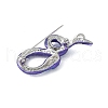 Snake Alloy Rhinestone Brooches for Backpack Clothes JEWB-V003-03P-3