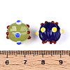 Handmade Pumpkin Spot Lampwork Beads LAMP-P064-02C-3