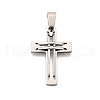 201 Stainless Steel Pendants STAS-R166-04P-1