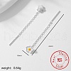 Simple S925 Silver Flower Stud Earrings for Women Daily Party Wear OY1580-1