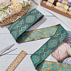 National Style Polyester Jacquard Flower Ribbon for Garment Accessories OCOR-WH0097-39C-5