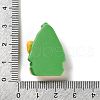 Christmas Theme Opaque Resin Cabochons RESI-F053-B01-3