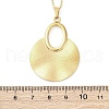 Fan 304 Stainless Steel Pendant Necklaces NJEW-M096-23G-3