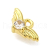 Rack Plating Brass Micro Pave Cubic Zirconia Charms KK-S396-54G-2