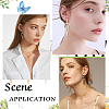ANATTASOUL 3 Pairs 3 Colors Alloy Hollow Out Triangle Dangle Stud Earrings for Women EJEW-AN0003-03-6