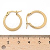 304 Stainless Steel Hoop Earrings EJEW-F105-23G-3