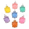Transparent Resin Pendants FIND-U030-02P-1
