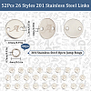 SUNNYCLUE 52Pcs 26 Styles 201 Stainless Steel Links STAS-SC0008-87-2