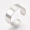 304 Stainless Steel Cuff Rings STAS-T045-22A-P-3