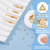 FIBLOOM 100Pcs Brass Beads KK-FI0001-04G-4
