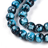 Baking Painted Glass Beads Strands DGLA-N003-8mm-A08-3