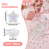 HOBBIESAY 100Pcs Spray Painted Glass Beads GLAA-HY0001-40-2