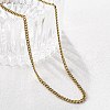 Ion Plating(IP) 304 Stainless Steel Necklace STAS-J023-03G-3