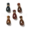 Natural Ocean Jasper Perfume Bottle Pendants G-A026-08-1