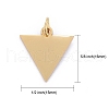 Ion Plating(IP) 304 Stainless Steel Pendants STAS-I311-22G-3