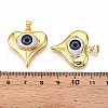 Brass Resin Pendants KK-T070-100-3