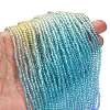 Transparent Painted Glass Beads Strands X1-DGLA-A034-T1mm-A13-2