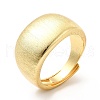 Rack Plating Brass Plain Band Adjustable Ring for Women RJEW-E064-18G-1