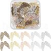 SUPERFINDINGS 100Pcs 5 Colors Tibetan Style Alloy Pendants FIND-FH0003-24-1