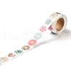 3D Flower & Heart Pattern Roll Stickers X-DIY-B031-05-3