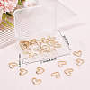 Beebeecraft 30Pcs Brass Linking Rings KK-BBC0001-60-7