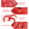 AHADERMAKER 4Pcs 4 Style Embroidery Damask Cloth Pouches ABAG-GA0001-13-5