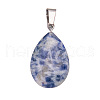 Natural Blue Spot Jasper Pendants PW-WGF34F4-10-1