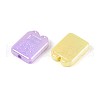 UV Plating Opaque Acrylic Beads OACR-T028-52-2
