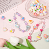 SOFPLATE 32Pcs 8 Colors Freehand UV Plating Acrylic Beads FIND-SP0002-76-4