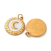 304 Stainless Steel Enamel Pendants STAS-U061-34G-B01-2