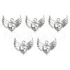 Rack Plating Alloy Glass Pendants FIND-YW0001-85C-1