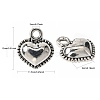 Tibetan Style Alloy Charms X-TIBE-Q050-163AS-LF-4