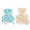 Opaque Resin Cabochons RESI-G062-01-3