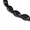 Natural Black Onyx(Dyed & Heated) Beads Strands G-U018-G07-01-3