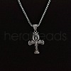 Ankh Cross with Eye of Ra 304 Stainless Steel Pendant Necklaces for Men FS-WG3C167-01-2