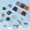 SOFPLATE 360pcs 6 Colors Brass End Bead Tips KK-SP0002-31-5