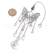 Alloy Butterfly Pendant Decorations HJEW-TA00238-3